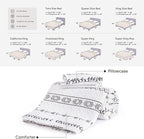 Andency White Oversized Super King Quilt Set, 3 Pieces Boho Lightweight Soft - Image 6