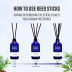 Xcleen Reed Diffusers for Home, Balsam & Cedar Diffuser - Image 5