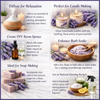 GreenHealth Lavender Essential Oil – 16 fl oz – 100% Pure & Uncut – Aluminum - Image 3