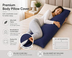 EVOLIVE Ultra Soft Body Pillow Cover 21"x54", Cozy Microfiber Pillowcase - Image 3