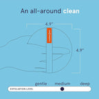 Cleanlogic Detoxify Purifying Charcoal Infused Exfoliating Body Scrubber - Image 3