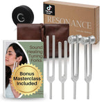 Resonance Tuning Fork for Healing Set – 128Hz, 384Hz for Stress Relief by ensosensory