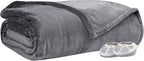 Serta Luxuriously Soft Plush Electric Blanket Fast Heating Cozy Cover, Safety - Image 6