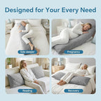 BEDELITE Cooling Body Pillow for Adults, Creative Ultra Soft Cool-Touch Quilted - Image 5