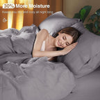 SONORO KATE 100% French Linen Duvet Cover King Size, Soft Breathable - Image 3