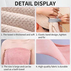 2 PCS Extra Large Hair Towel Wrap - Image 4
