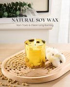 M&SENSE Lemon Vegan Soy Candles, Non Toxic 8.1oz 42-Hour Long Burning, Winter - Image 3