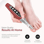 PediLux Pro Professional Manicure Pedicure Kit, Cordless Electric Nail File - Image 5