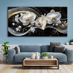 White Orchid Canvas Wall Art - Image 3