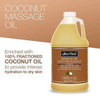 Bon Vital' Coconut Massage Oil, 1/2-Gallon Container, 100% Pure Fractionated - Image 3