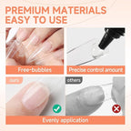 UNA GELLA Solid Nail Glue Gel 15ml Lamp Curing Needed Solid Soak Off U V/LED - Image 5