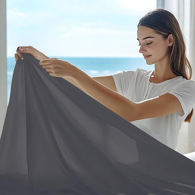 GOLD TEXTILES Full Flat Sheet 24 Pack – Brushed Microfiber Top Sheets - Image 5