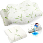 Hahafelt Cooling Cervical Pillowcase Waterproof Bamboo Neck Pillow Case by Hahafelt