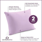 CirclesHome Pillow Protectors 2 Pack Queen Zippered - Image 2