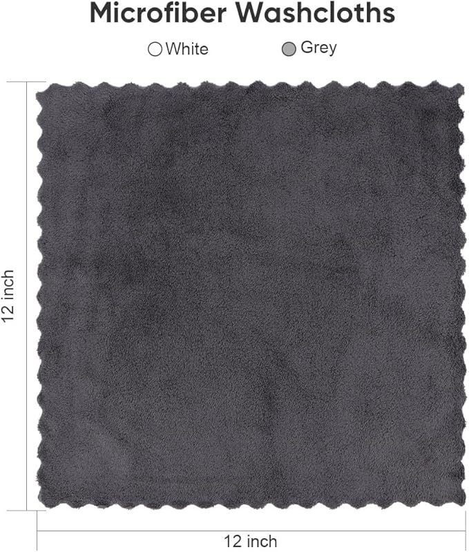 Orighty Washcloths 96 Pack, Ultra Soft Face Cloths 12 x 12 inch, Absorbent & - Image 7