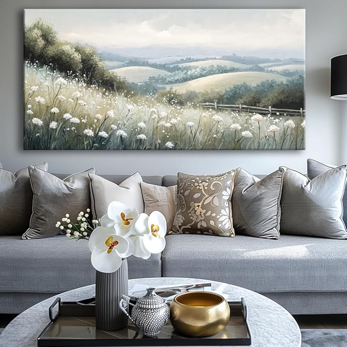 Sea of Flowers Canvas Wall Art - Image 2
