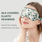 OLESILK 100% Natural Mulberry Silk Sleep Eye Mask Block Out Light, Fashion - Image 3