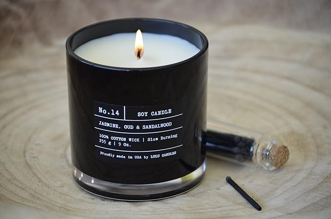 Lulu Candles | Spiced Vanilla | Luxury Scented Soy Jar Candle | Hand Poured in - Image 7