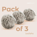 MainBasics Bath Shower Loofah Sponge Pouf Body Scrubber Exfoliator Body Wash - Image 6