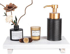 zoocatia Small Wood Tray Pedestal Stand Farmhouse Bathroom Decor Decorative - Image 4
