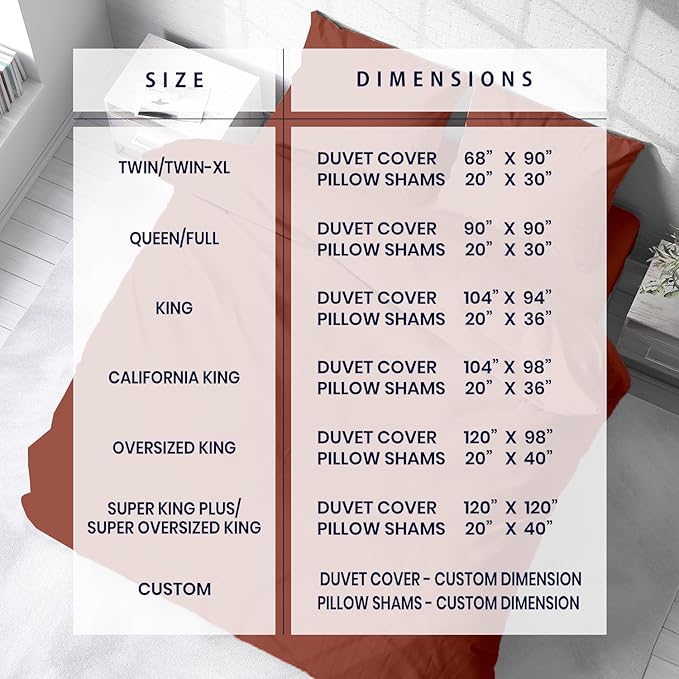 Kotton Culture 3 Pc 120"x120" Duvet Cover Set Super King Plus/Super Oversize - Image 4
