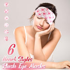 Cuffbow 6 Pack Plush Sleep Mask Set, Cute Plush Eye Masks - Image 4