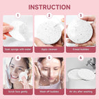 100 Count Compressed Facial Sponges 100% Natural Cellulose Eco-Friendly Makeup - Image 7