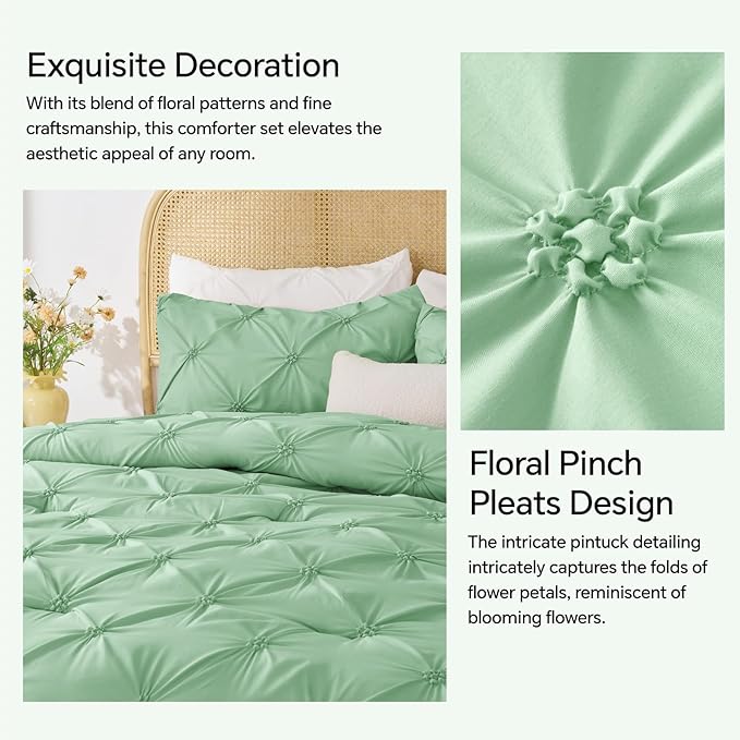 BEDELITE Sage Green King Size Comforter Set - Image 4