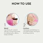 Tanologist Blending Brush, For Tanning Mousse, Water & Gradual Tanning Lotion - Image 5