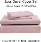 PURE ERA Jersey Knit Duvet Cover Set 100% T-Shirt Cotton Super Soft Comfy 3pc - Image 7