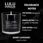 Lulu Candles | Evergreen Yuzu | Luxury Scented Soy Jar Candle | Hand Poured in - Image 3