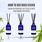 Xcleen Reed Diffuser, Fresh Bamboo Scented Diffuser - Image 5