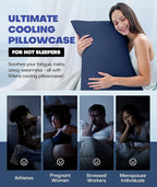 Ice Cooling Pillowcase for Hot Sleepers, Instantly Cool, Stays Cold All Night - Image 6