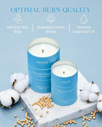 M&SENSE Sea Salt Vanilla Scented Candles Large Beach Candle, Natural Soy Summer - Image 5
