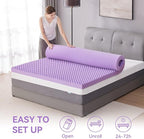 SINWEEK 3 Inch Egg Crate Memory Foam Mattress Topper Full Size, Soft Mattress - Image 6