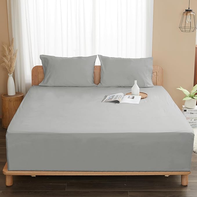 Sunflower Twin Fitted Sheet, 1-Piece Deep Pocket Fitted Bottom Sheet 15" - Image 8