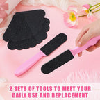 Mudder 2 Pieces Stainless Steel Pedicure Foot File Callus Remover Foot Scrubber - Image 6