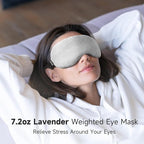 Umisleep Lavender Eye Mask, 0.45 lb Aromatherapy Weighted Eye Mask - Image 3