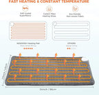 NOWWISH Heating Pad for Back Pain Relief & Period Cramps, 33x17 Inches Large - Image 5