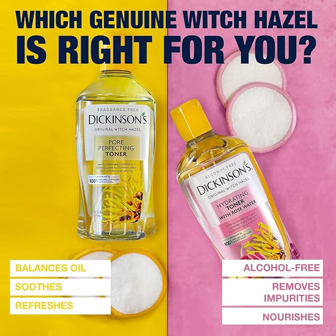 Dickinson's Original Witch Hazel Pore Perfecting Toner | 100% Natural Distilled - Image 7