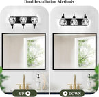 3-Light Bathroom Light Fixtures, Bathroom Wall Lamp - Image 4