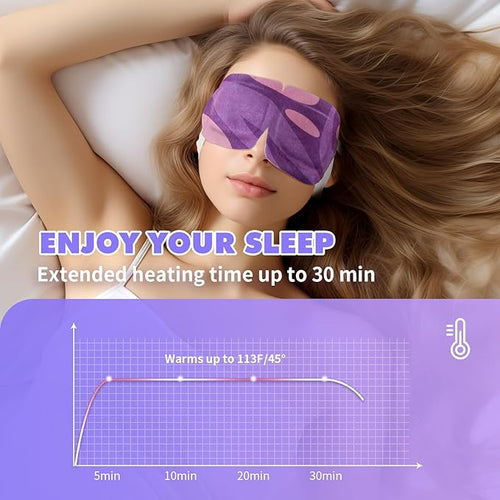 18 Packs Steam Eye Mask for Dry Eyes Self Heating Masks Cornea Care Rest - Image 2