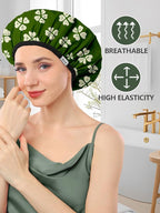 Years calm Shower Caps for Women Reusable Waterproof, Double Layer Waterproof - Image 7