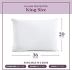 CirclesHome Pillow Protectors 2 Pack King Zippered - Image 6
