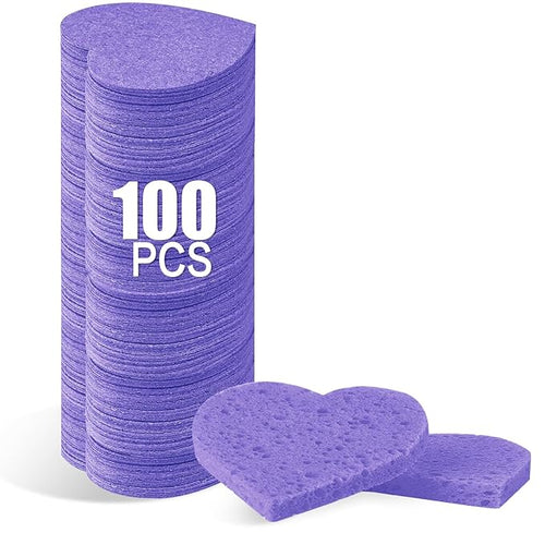 100-Count Compressed Facial Sponges by Mainlyrunmakeupsuppliers
