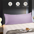 WishSmile Body Cooling Pillowcase Long Pillow Case Breathable Cool Silky Soft - Image 4