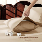 LBRO2M 1000 Thread Count 100% Egyptian Cotton Sheets Set Queen Size, 4 Piece - Image 6