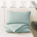 Whale Flotilla Ultra Soft King Quilt Bedding Set, Lightweight Microfiber Aqua - Image 8