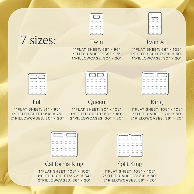 LuxClub 3 PC Twin XL Sheet Set, Deep Pockets Wrinkle Free Cooling Bed Sheets - Image 4