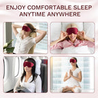 FlyCoco 99% Fully Block Out Light Eye Sleep Mask, 3D Deep Contoured Eyes Cover - Image 7